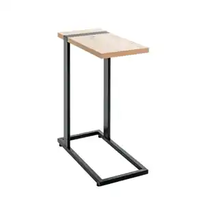 Beistelltisch Saragossa 2 Eiche-Dekor/schwarz 24 x 64 x 49 cm