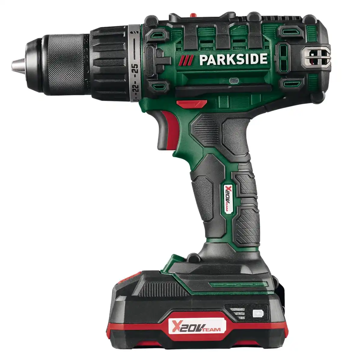 Bild 1 von PARKSIDE® Akku-Bohrschrauber 20 V »PABS 20-Li G8« + 2 Akkus