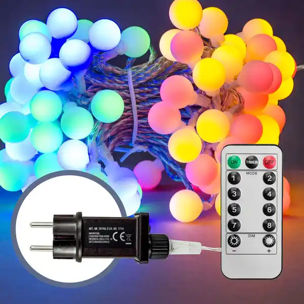 Bild 1 von X4-LIFE LED Kugeln Lichterkette RGB