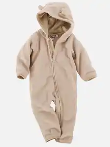 Baby Overall mit Kapuze Beige