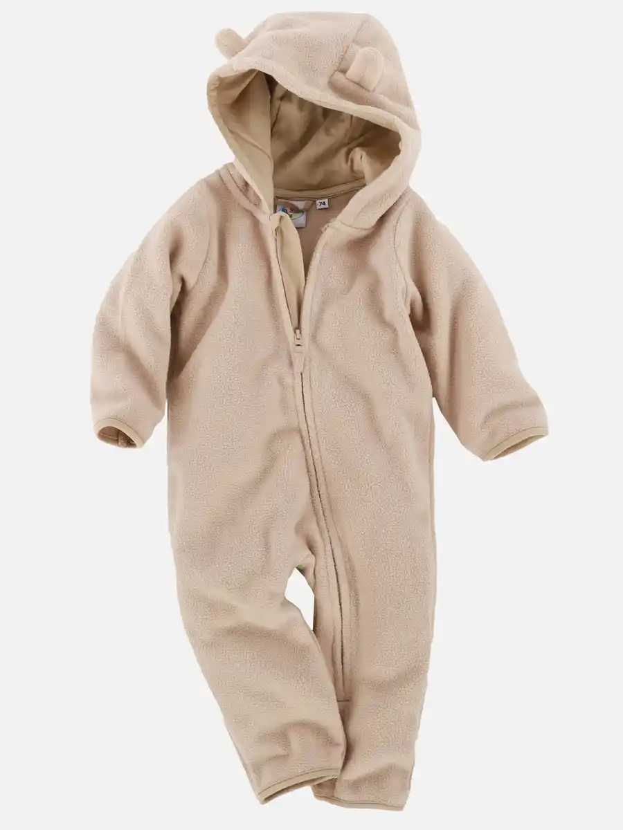 Bild 1 von Baby Overall mit Kapuze Beige
