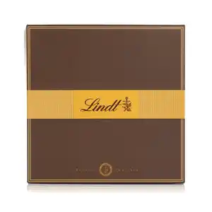 LINDT Pralinenbox Royal blaue Box mit Schleife Inhalt 500g