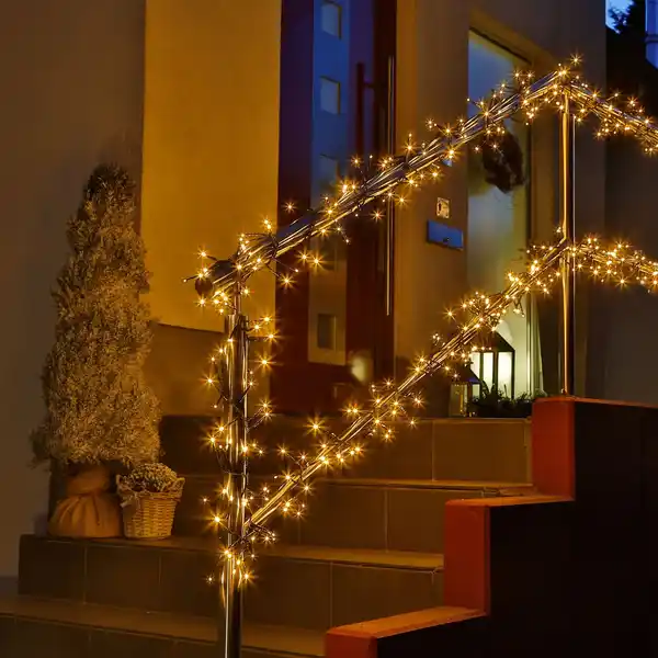 Bild 3 von AMARE 1000 LED Lichterkette bernstein Länge 30 m (zzgl. 5 m Zuleitung), CE + GS geprüft, für den Inn