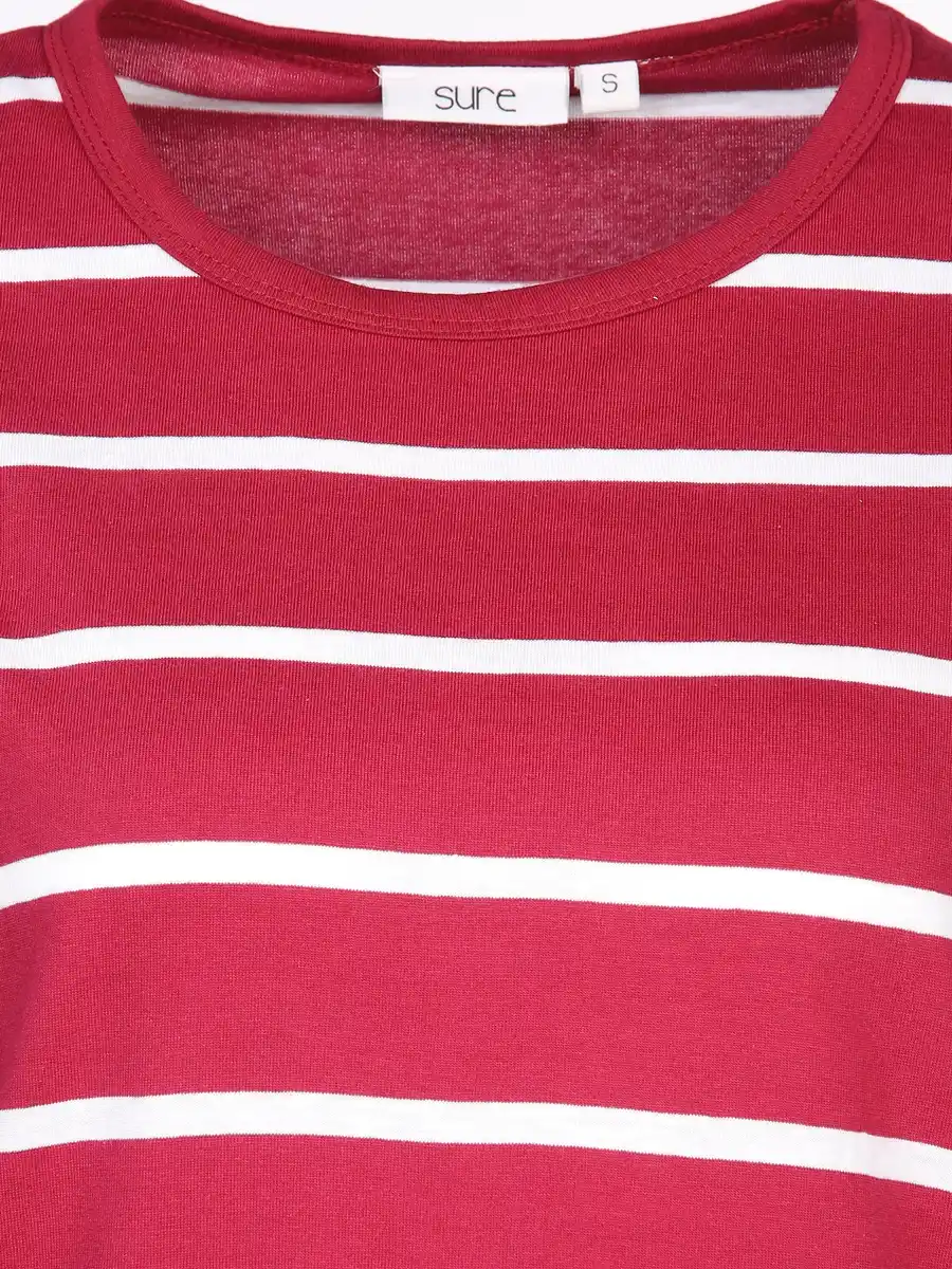 Bild 3 von Damen Pyjama mit Streifen Pink