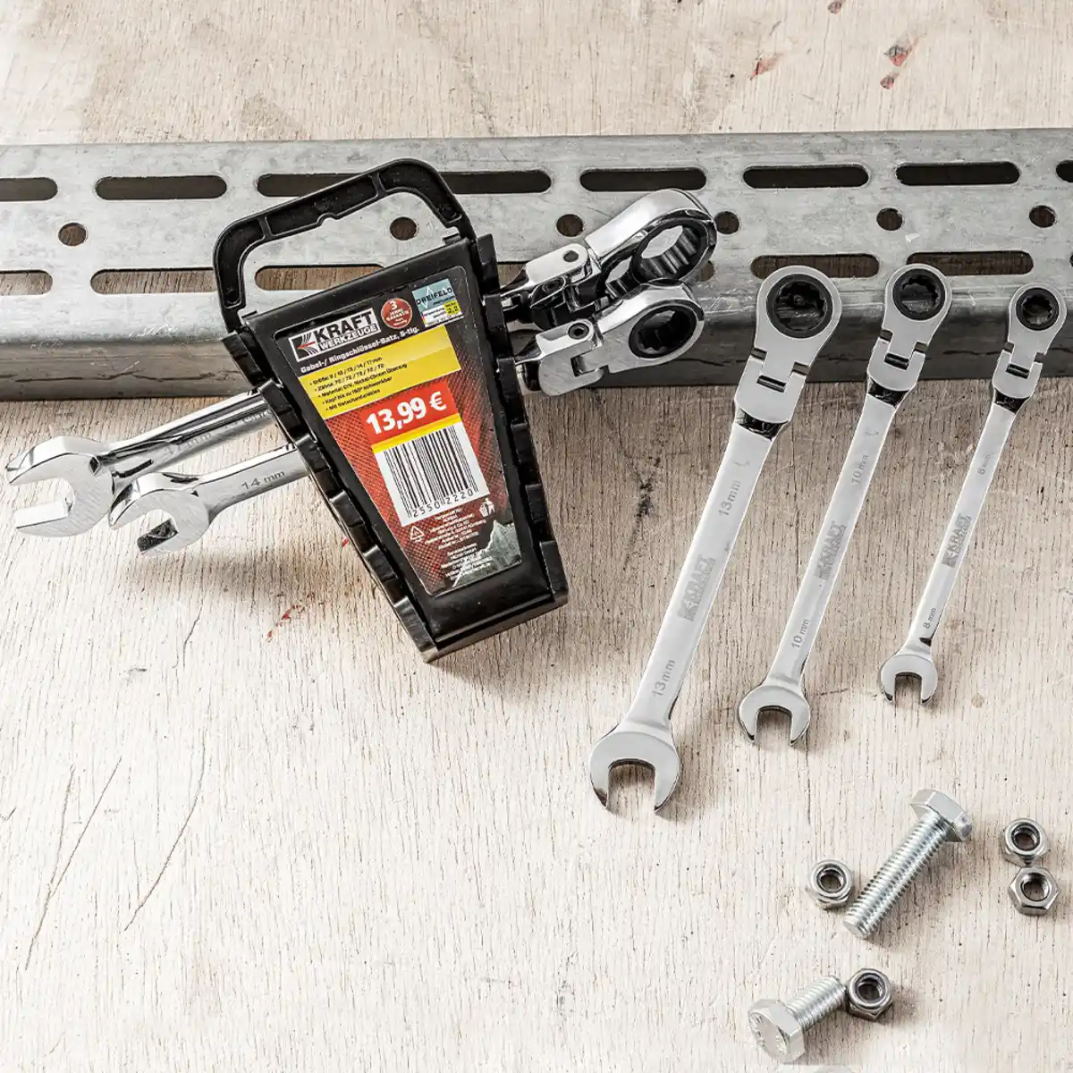 Bild 1 von Gabel- / Ringschlüssel-Satz - 5tlg.