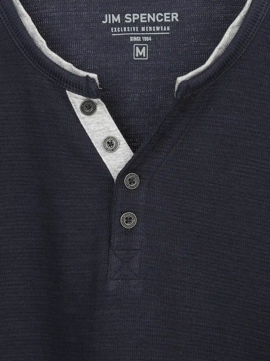 Bild 3 von Herren Henleyshirt Blau