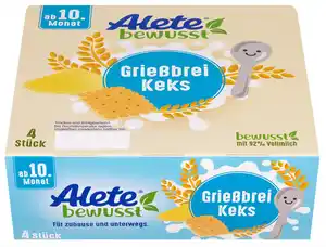 ALETE Grießbrei oder Joghurt, 4 x 100-g-Becher