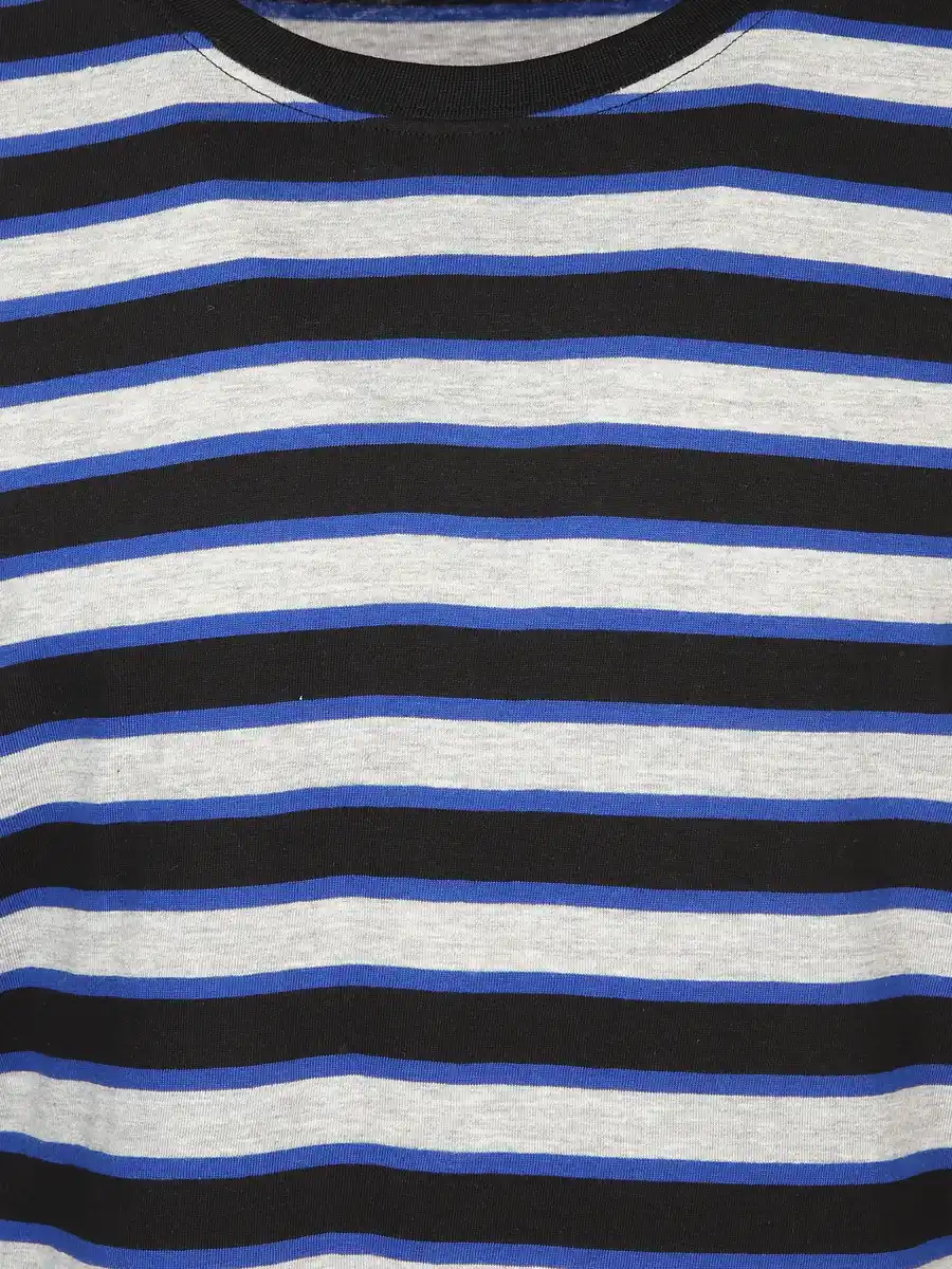 Bild 3 von Herren Pyjama lang mit Streifen Schwarz