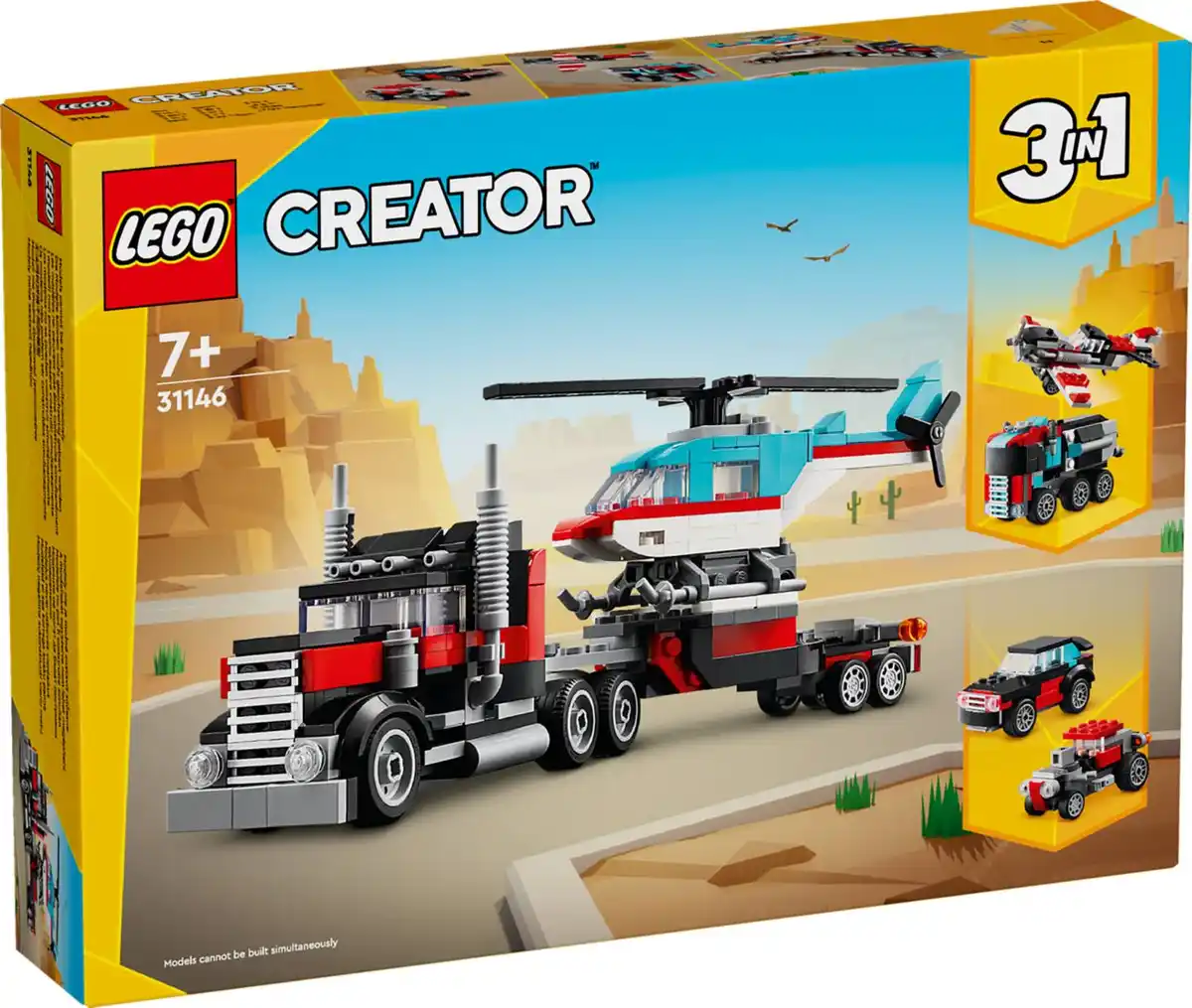 Bild 2 von LEGO CREATOR »Tieflader mit Hubschrauber« 3-in-1-Spielset 31146, 270-teilig
