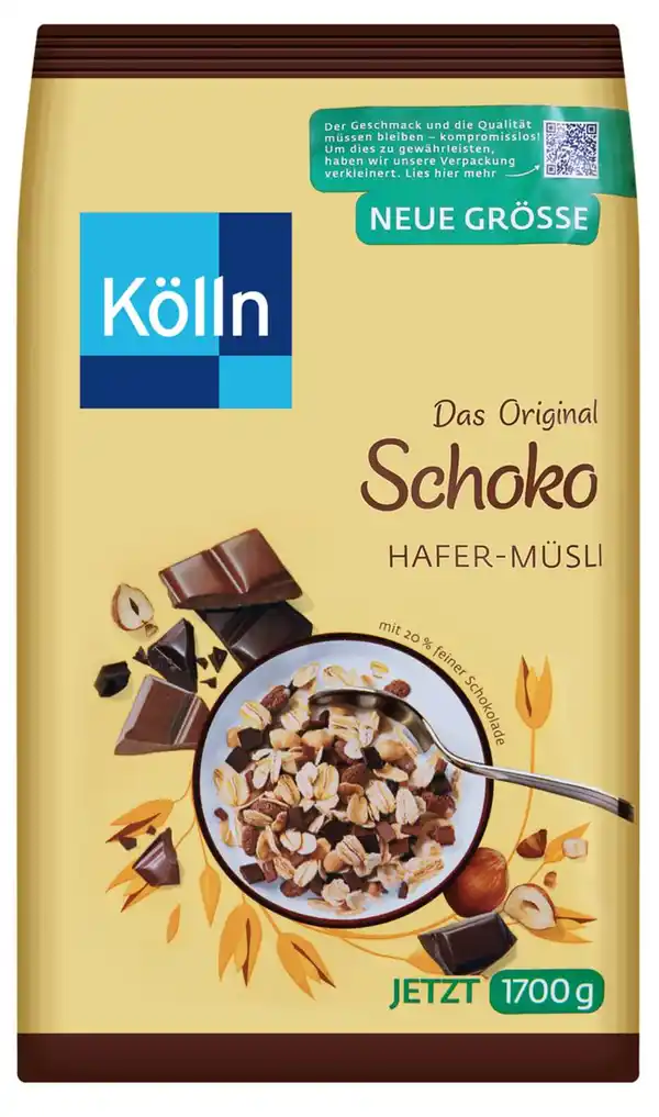 Bild 1 von KÖLLN Schokomüsli, 1,7-kg-Packg.