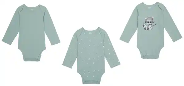 Bild 2 von BABYBEST Baby-Langarm-Bodys, 3-St.-Packg.