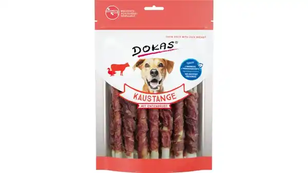 Bild 1 von Dokas Hunde Snack Kaustange mit Entenbrust