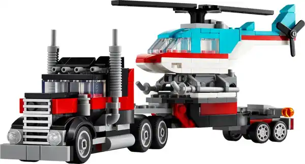 Bild 1 von LEGO CREATOR »Tieflader mit Hubschrauber« 3-in-1-Spielset 31146, 270-teilig