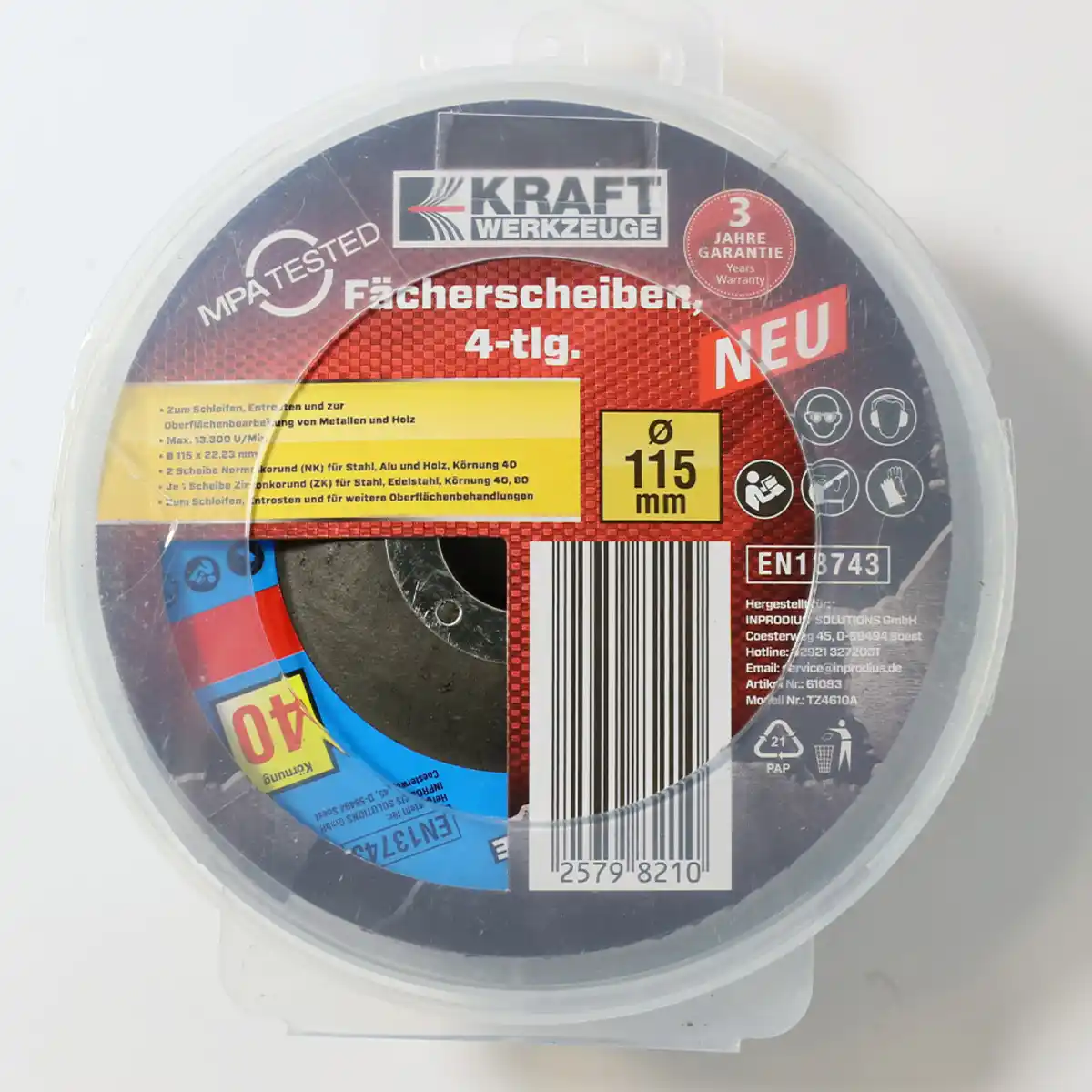 Bild 1 von Fächerscheiben-Set 4-tlg.