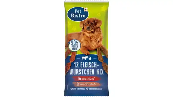 Bild 1 von Pet Bistro Hundesnack Fleischwürstchen Mix