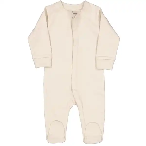 Bild 1 von Baby Pyjama Lange Ärmel Strampler mit Füßchen, Sandfarben, 62