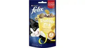 PURINA FELIX KnabberMix Dreikäsehoch mit Cheddar-