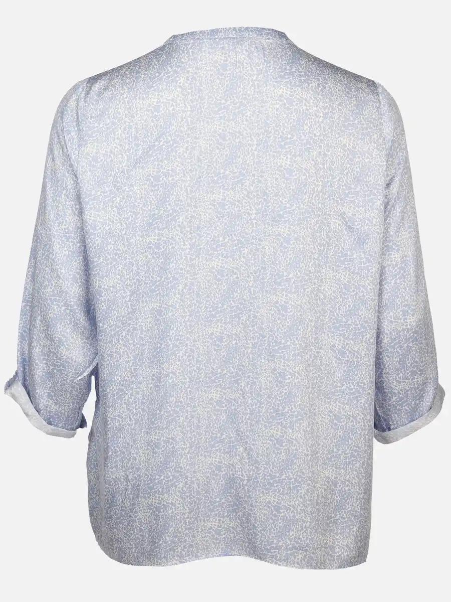 Bild 2 von Große Größen Bluse im Minimalprint Weiß