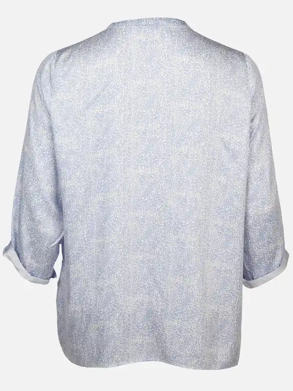 Bild 2 von Große Größen Bluse im Minimalprint Weiß
