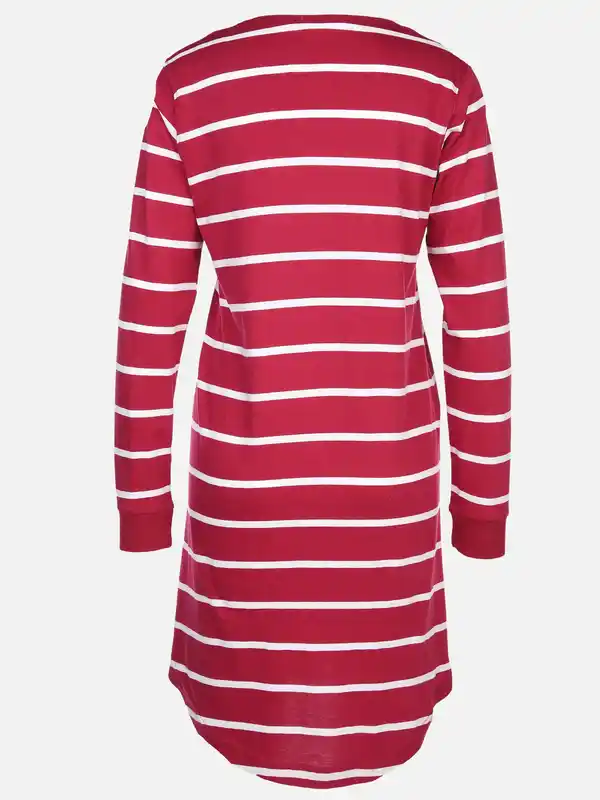 Bild 2 von Damen Nachthemd mit Streifen Pink