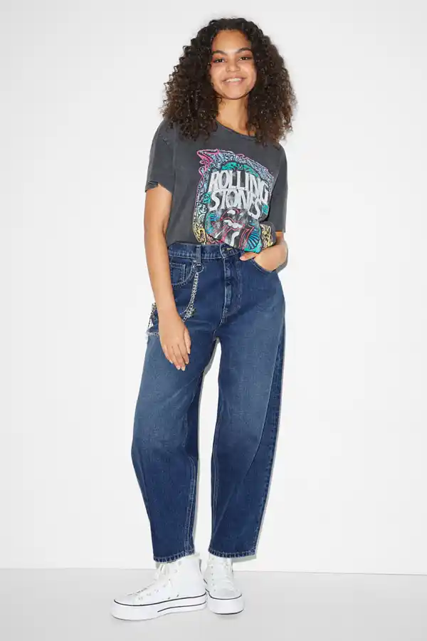 Bild 1 von C&A CLOCKHOUSE-Balloon Jeans-High Waist, Blau, Größe: 44