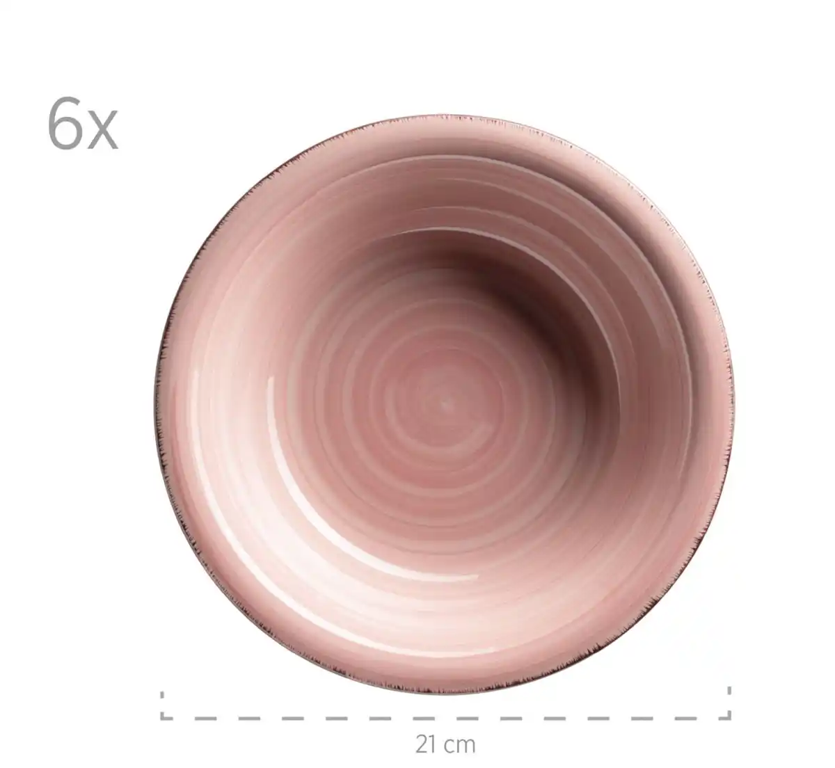 Bild 2 von Teller tief 21,6 cm, 6-er Set, KORALLE