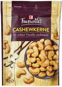 K-FAVOURITES Cashewkerne mit Vanille, 125-g-Packg.