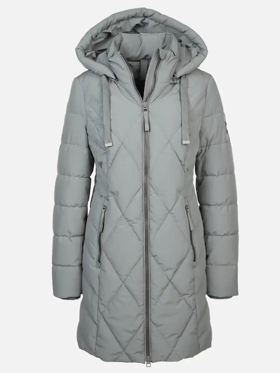 Bild 1 von Damen Steppmantel mit Kapuze Türkis