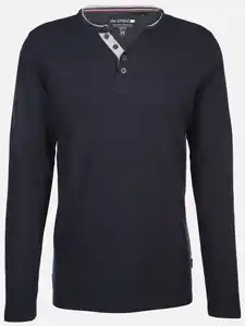 Herren Henleyshirt Blau