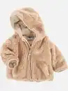 Bild 2 von Baby Kuscheljacke mit Kapuze und angesetzten Öhrchen Beige