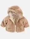 Bild 3 von Baby Kuscheljacke mit Kapuze und angesetzten Öhrchen Beige