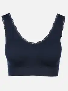 Damen Bustier Seamless Blau