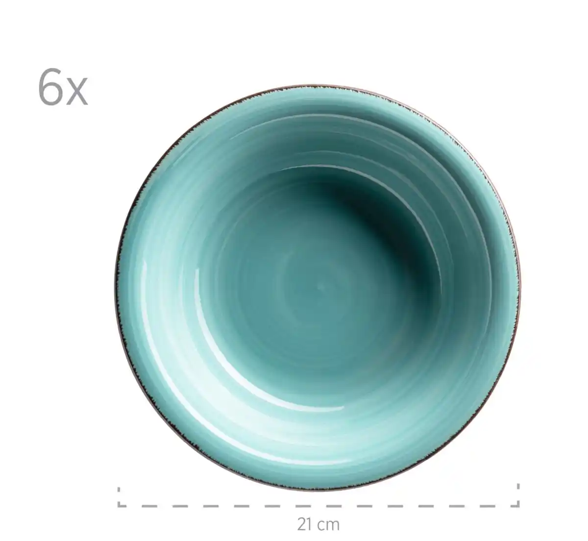 Bild 2 von Teller tief 21,6 cm, 6-er Set, LAGUNA