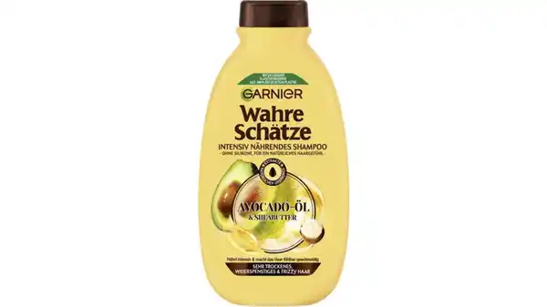 Bild 1 von Garnier Wahre Schätze Shampoo Avocado-Öl/Sheabutter - Shampoo für trockenes Haar - für ein natürliches Haargefühl