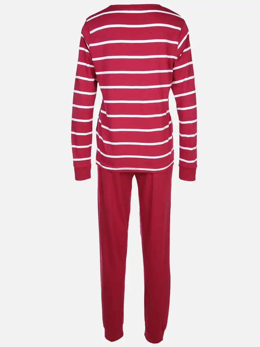 Bild 2 von Damen Pyjama mit Streifen Pink
