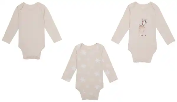 Bild 3 von BABYBEST Baby-Langarm-Bodys, 3-St.-Packg.