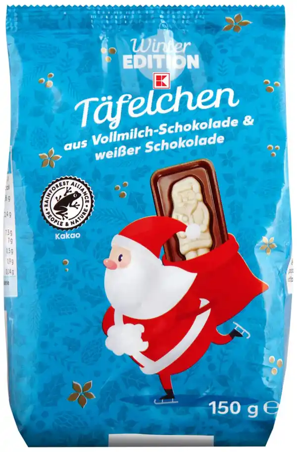 Bild 1 von K-WINTER EDITION Mini-Schkoladentäfelchen, 150-g-Packg.