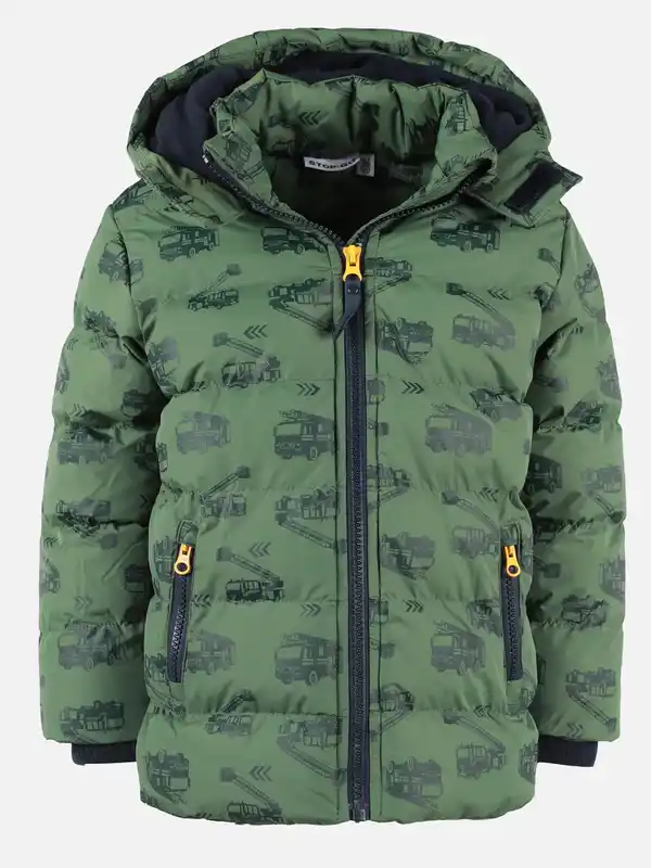 Bild 1 von Kinder Jungen Jacke mit Alloverprint Grün