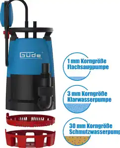 Powertec Garden 3 in 1 Kombi-Tauchpumpe KT750