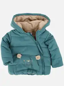 Baby Wickeljacke mit Kapuze Türkis