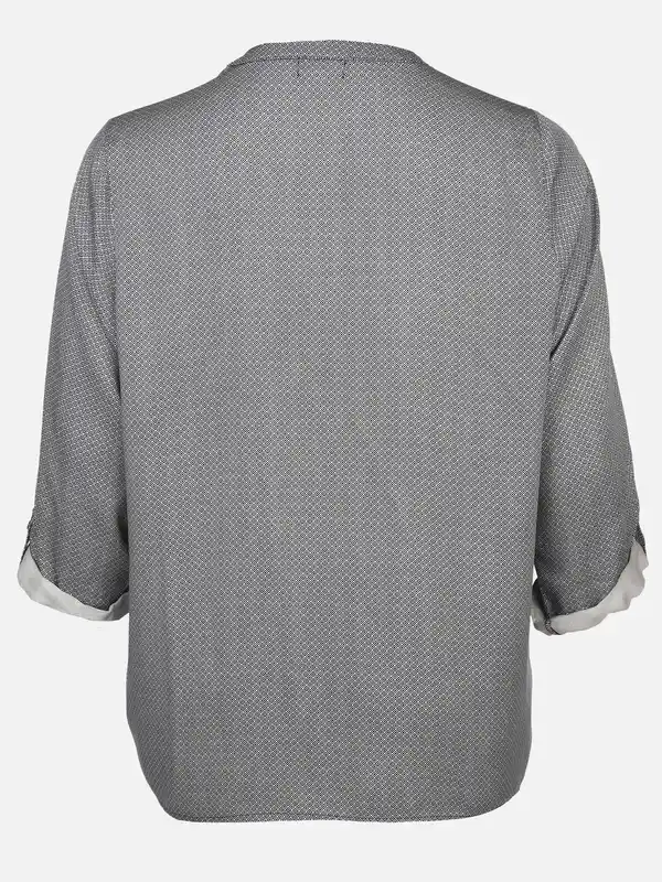 Bild 2 von Große Größen Bluse im Minimalprint Marine