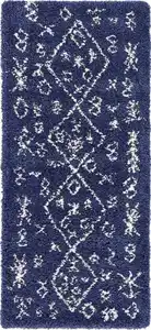 Teppich "Temara Shag" Läufer Marineblau CA10312