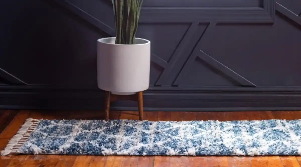 Bild 4 von Teppich "Top Shag" Läufer Blau CA10107