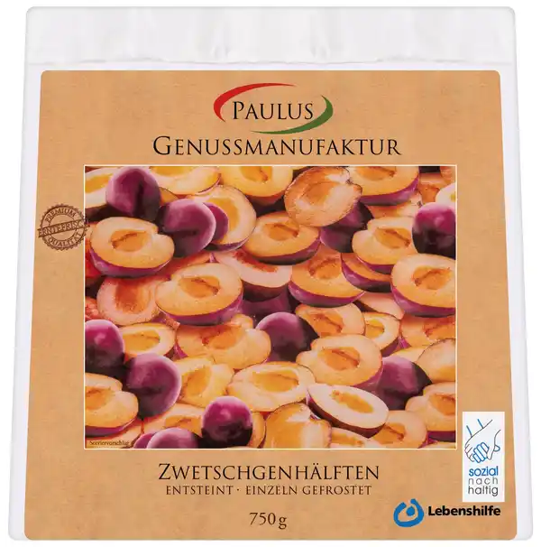 Bild 1 von PAULUS Zwetschgenhälften, 750-g-Packg.