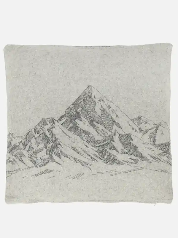 Bild 1 von Dekokissen Berge mit Füllung, 45x45cm Grau