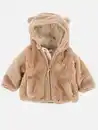 Bild 1 von Baby Kuscheljacke mit Kapuze und angesetzten Öhrchen Beige