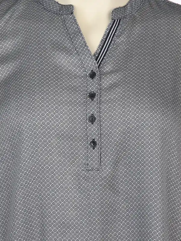 Bild 3 von Große Größen Bluse im Minimalprint Marine