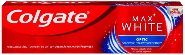 Bild 1 von COLGATE Max White Zahncreme, 75-ml-Tube