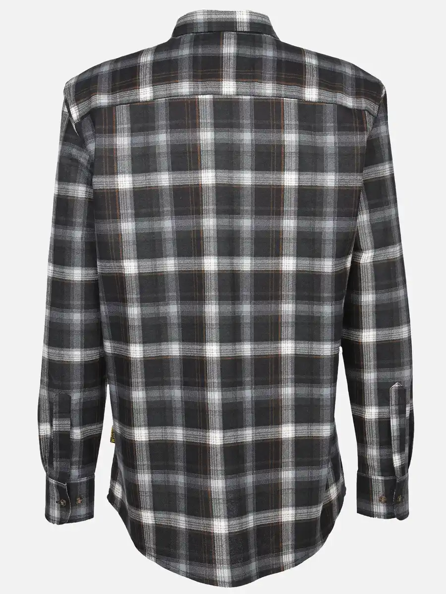 Bild 2 von Herren Flanellhemd Schwarz