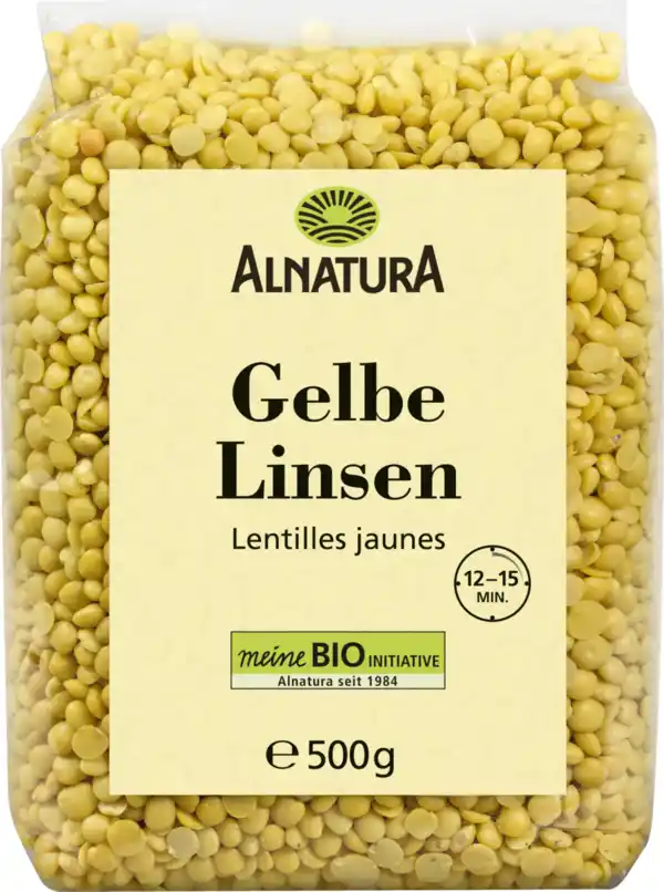 Bild 1 von Alnatura Bio Gelbe Linsen, 0,5 kg